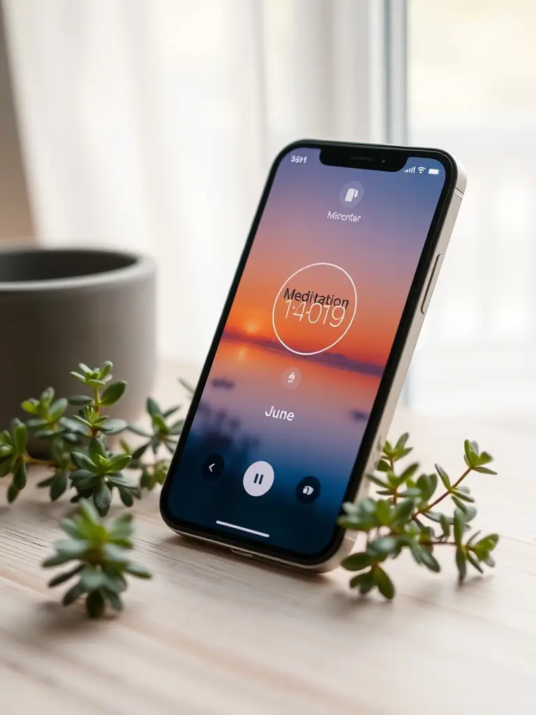 A screenshot of the Koi Calm app's timer settings, showing customizable options for setting relaxation intervals in a spa or therapy room.